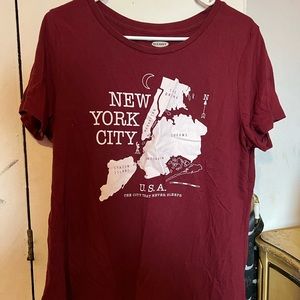 Old Navy NYC map t shirt